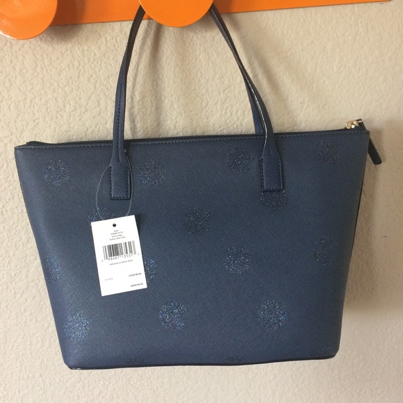 Kate Spade blue tote - Picture 2 of 6
